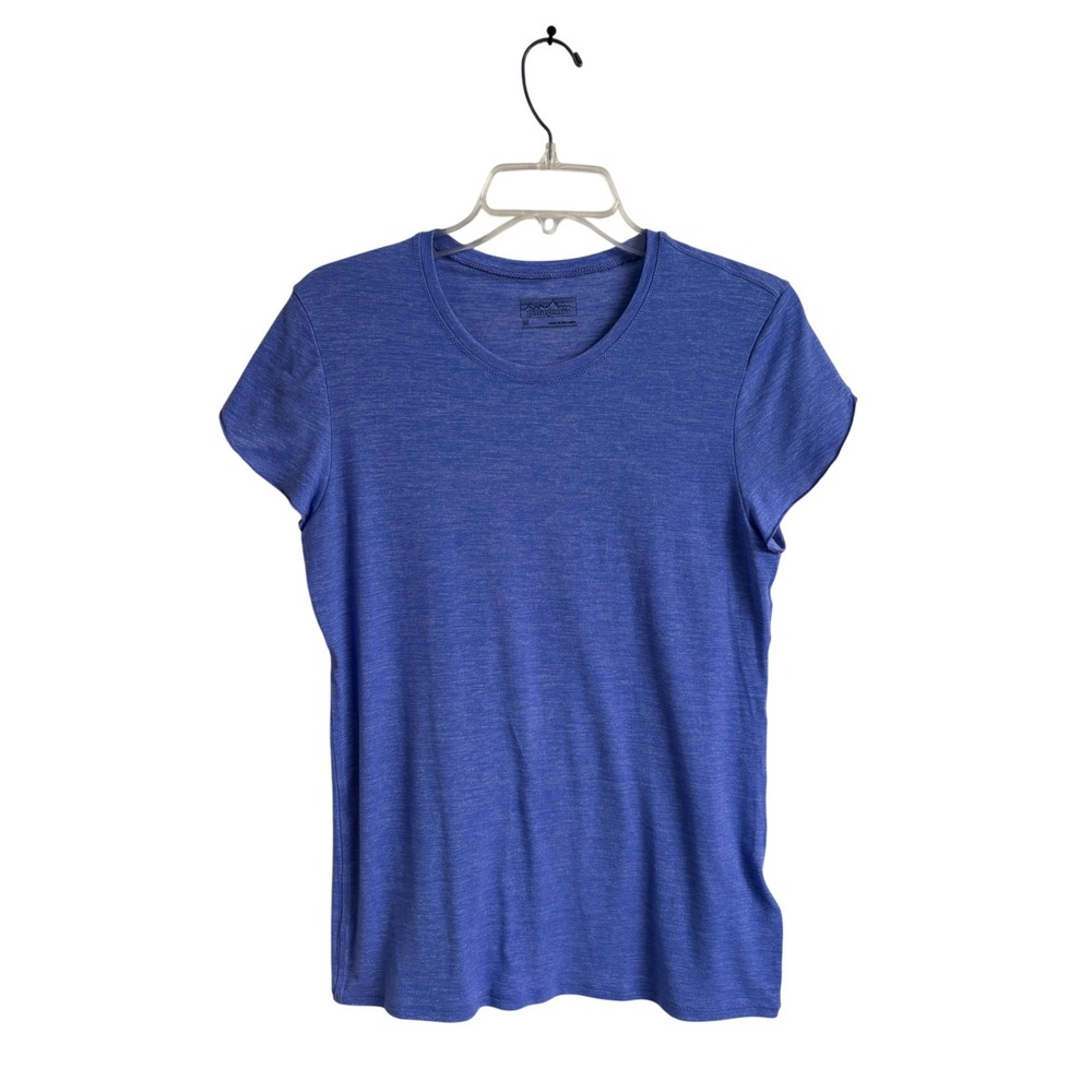 Patagonia Glorya‎ Tee Womens Heather Periwinkle Blue Short Sleeve Size Medium